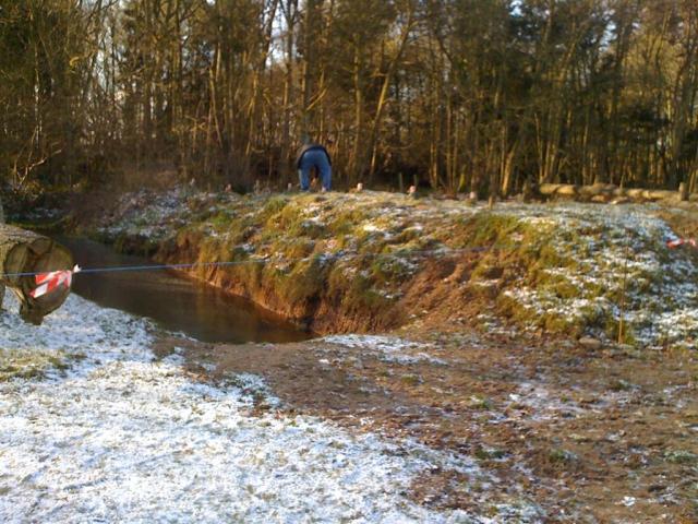 Erste Wasserkontakt nach dem Start
